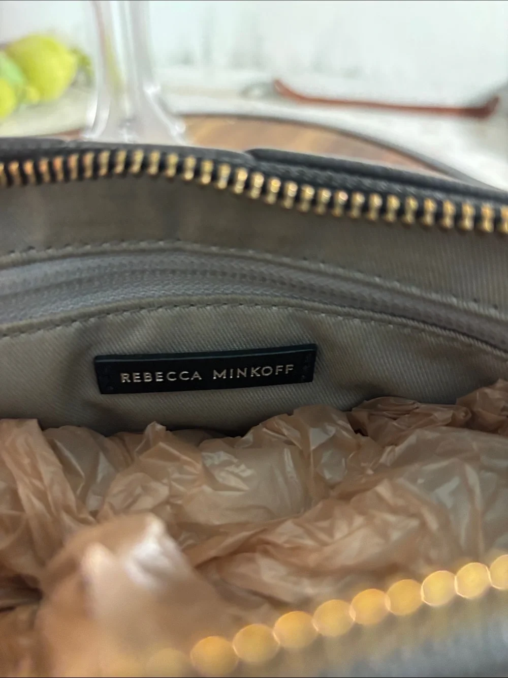 Rebecca Minkoff Black Quilted Chevron Shoulder Bag with Chain Strap